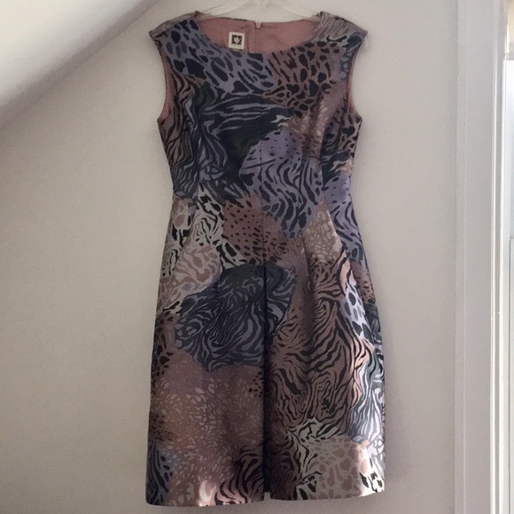 anne klein animal print dress